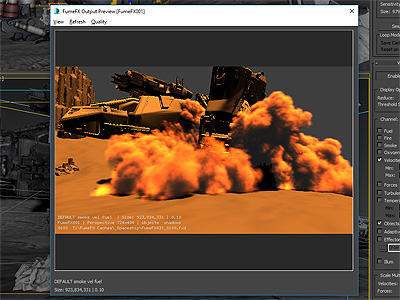 FumeFX GPU accelerated preview window